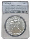 2011 S $1 ANACS MS70 Silver Eagle Silver Coin San Francisco Mint First Release