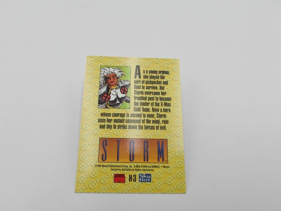 1993 Skybox X-Men Marvel Storm Holo Card # H-3 - Image 2 of 2