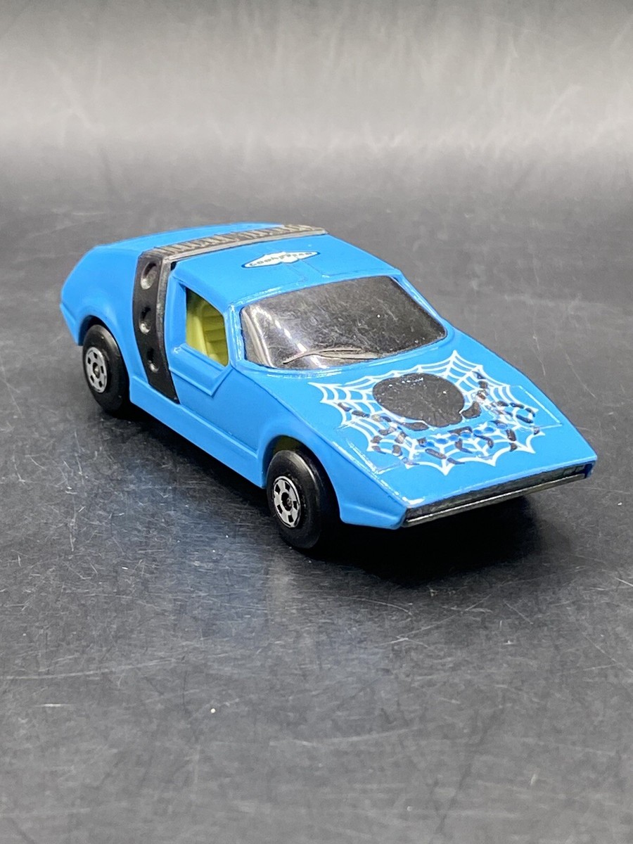 Matchbox Black Widow Siva S160 Spyder VIII Blue Vintage