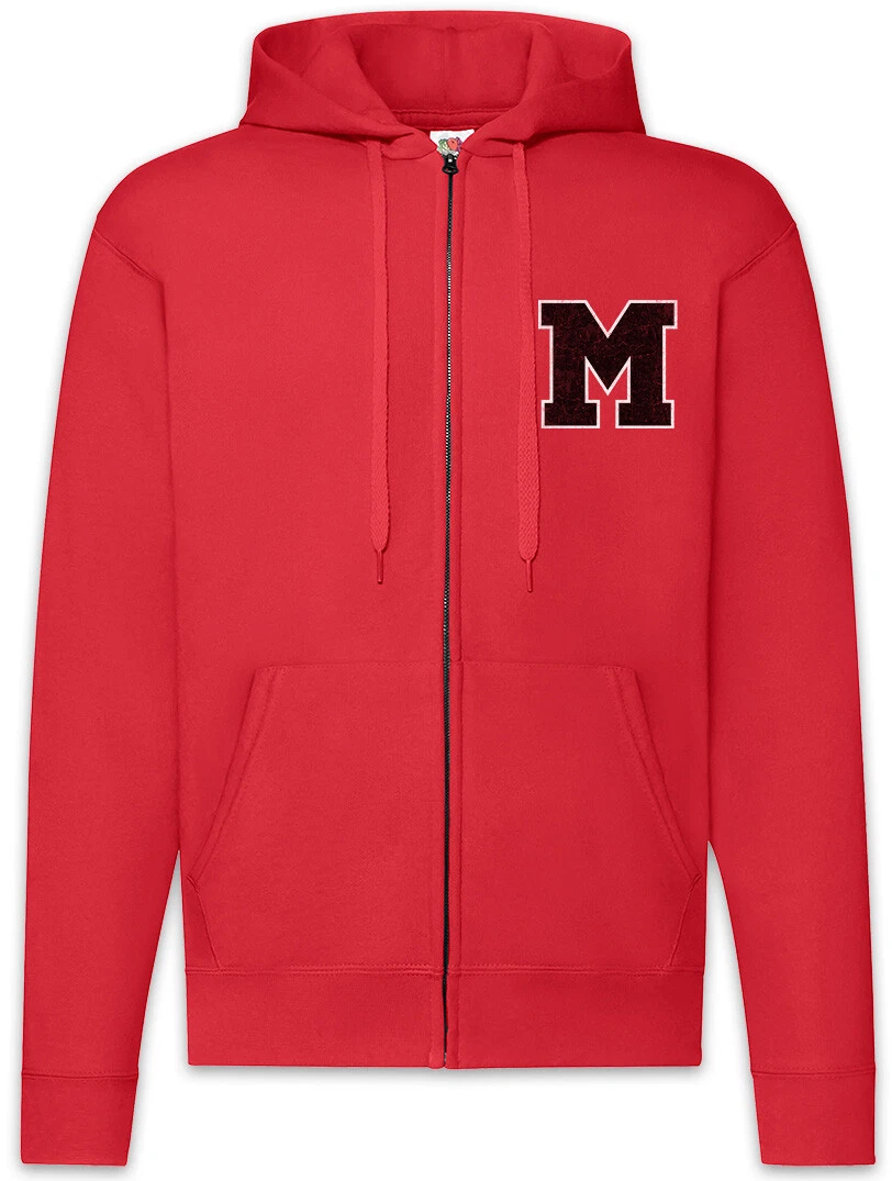 M Team Zipper Hoodie Glee McKinley Team Symbol Sign Logo Titans High School
