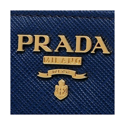 小物 PRADA Saffiano Gamaguchi Long Wallet Authentic PRADA Saffiano Bi-fold Long Wallet Fuoco With Card