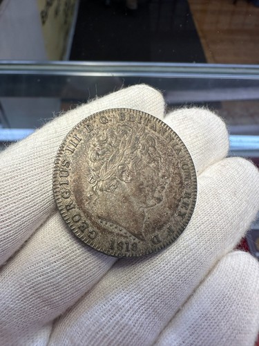 1818 Great Britain Crown AU Toned KM#675 - Picture 3 of 18