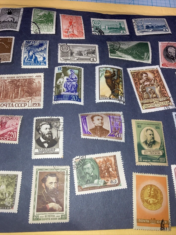 33 Vtg. USSR 1932-1962 MNH Stamps Lot- Sports/People/Locations etc. $1 Ships. - Image 4 of 4