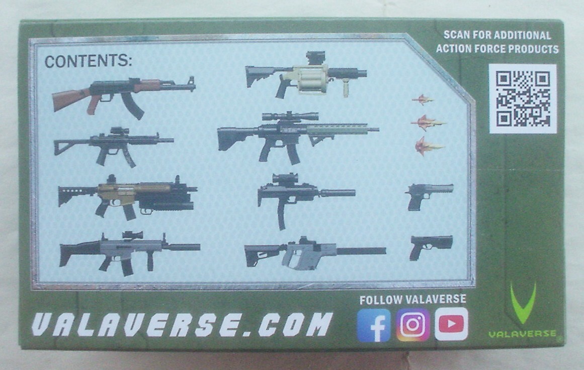 WEAPONS PACK ALPHA Action Force Valaverse series 1 accessories
