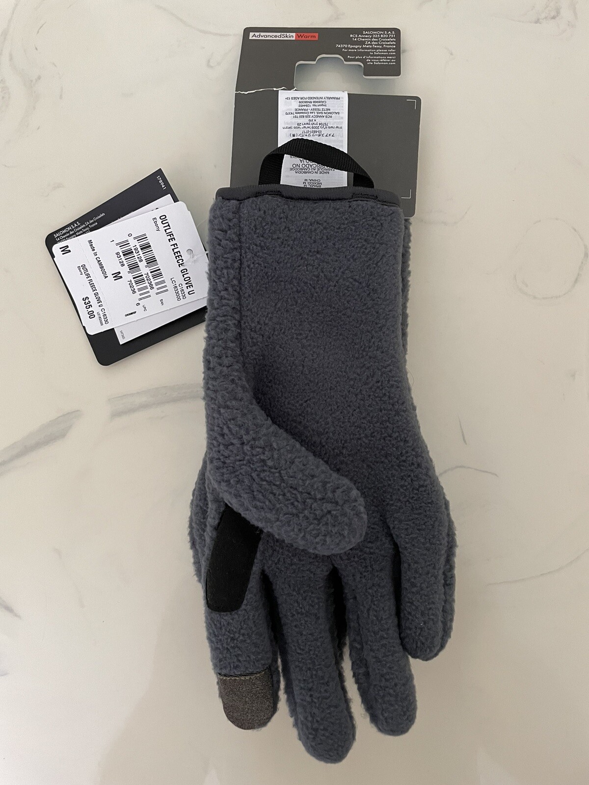 guanto in pile salomon outlife unisex medio