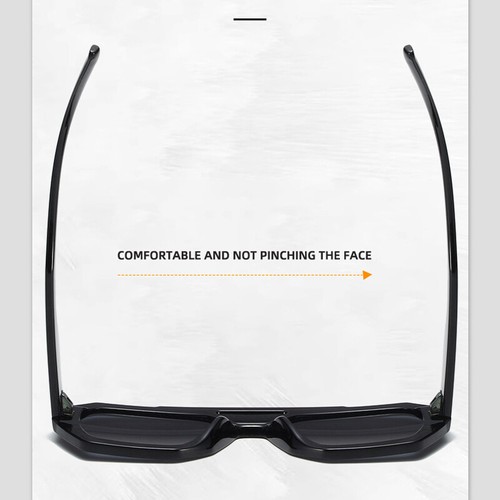 Retro Square Sunglasses for Women Men Trendy Double Bridge Sun Glasses Shades - Picture 6 of 30