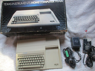 Vintage Texas Instruments Home Computer TI-99/4A PHCOO4A (1983) CIB ...