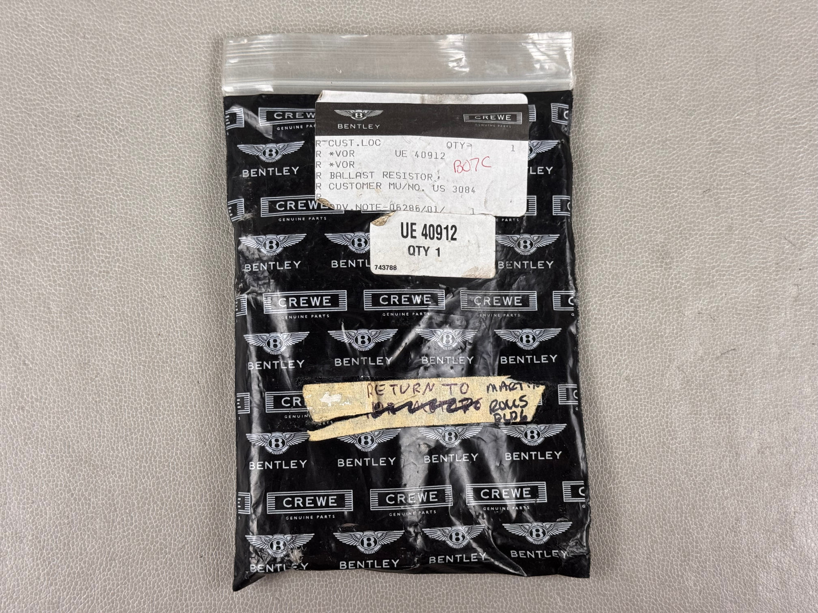 PERFECT! ROLLS ROYCE SILVER SHADOW II SPIRIT BALLAST RESISTOR OEM UE 40912