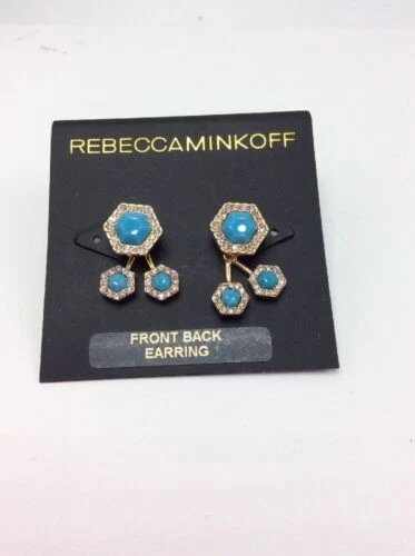 Pendientes de Moda Rebecca Minkoff Turquesa