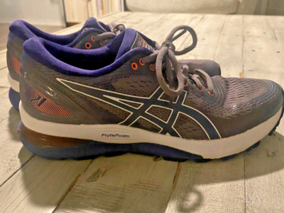 ASICS Gel Nimbus 21 Women s size 8 Lavender Grey Dive Blue Road Running cushion