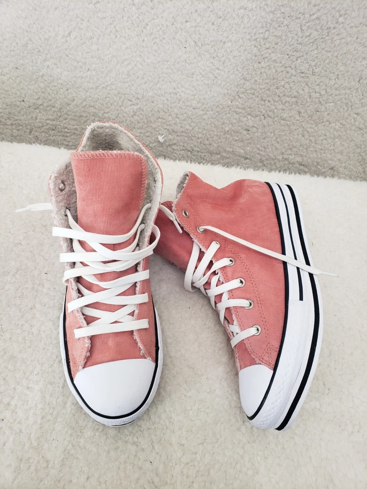Tênis Converse Chuck Taylor All Star infantil 6 rosa têxtil forrado de pele sintética - Imagem 4 de 4