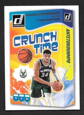 2024-25 Donruss Basketball GIANNIS ANTETOKOUNMPO Cruch Time Press Proof -BUCKS-