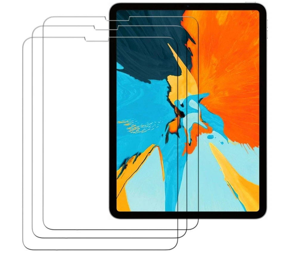 Paquete de 3 protectores de pantalla de vidrio templado para Apple iPad Pro 11 pulgadas modelo 2018 Foto 2 de 3