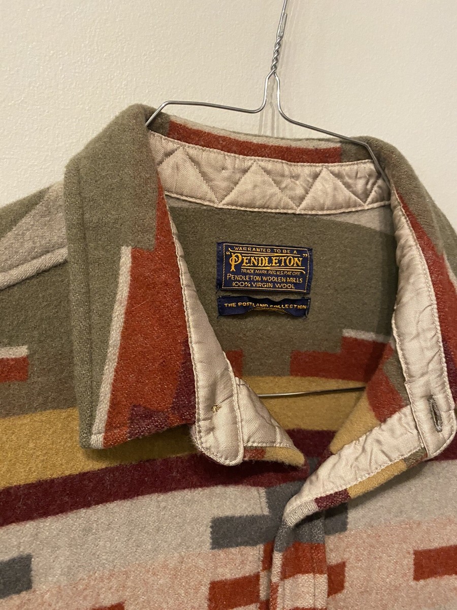 Pendleton Portland Collection wool jacket Shirt small Made In USA