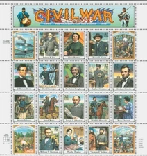 SCOTT 2975 CIVIL WAR 32 CENT M NH FULL SHEET OF 20