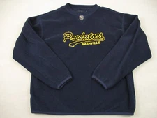 Nashville Predators Sweater Men Large Blue CCM NHL Pullover Center Ice L