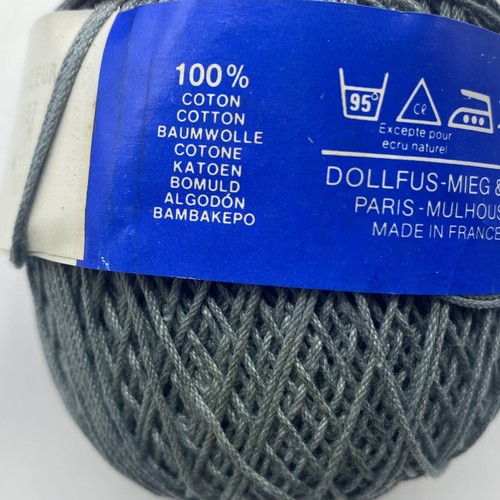 Ecossia DMC Thread Embroidery 100% Cotton Made In France Gray Blue Lot Of 9 - Picture 10 of 13