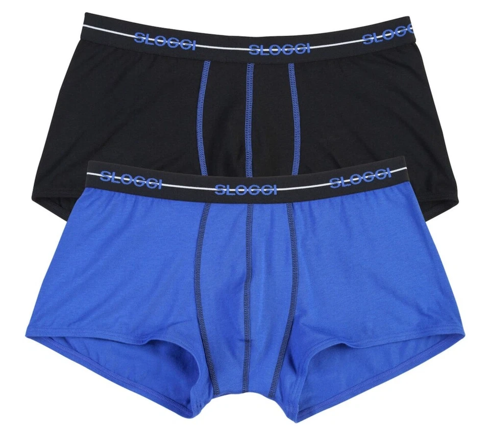 SLOGGI UOMO MEN BOXER MUTANDA COTONE - START HIPSTER - B PACK  TG  4 5 6 7 8 - Immagine 4 di 4