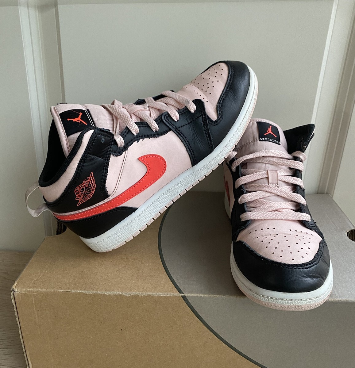 🌺Nike Air Jordan 1 Mid Atmosphere Pink Infrared (PS) 640734-604