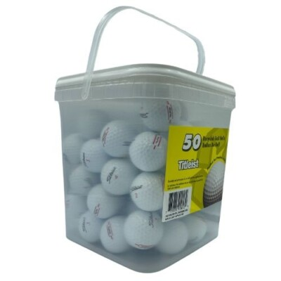#ad 50 Titleist TruFeel 3A Used Golf Balls AAA *In a Free Bucket * SALE $60.38