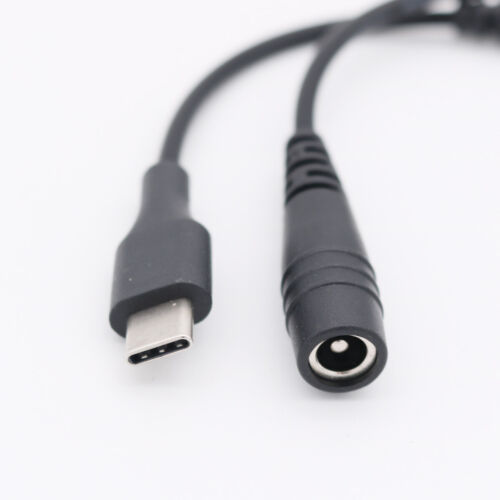 USB 3.1 Type C Male to DC 5.5mm x 2.1mm Female Power Jack Extension Charge Cable - Picture 1 of 7