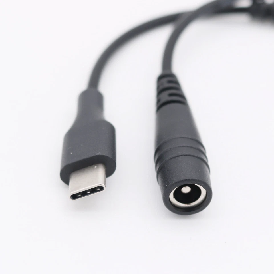 1x USB 3.1 Type C Male to 5.5 x 2.1mm Female DC Power Charge Connector Cable - Image 2 of 4