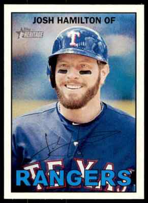 2016 Topps Heritage Josh Hamilton SP #463 Texas Rangers