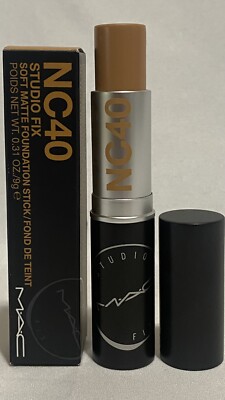 MAC Studio Fix Soft Matte Foundation Stick Shade NC40 Size .31oz