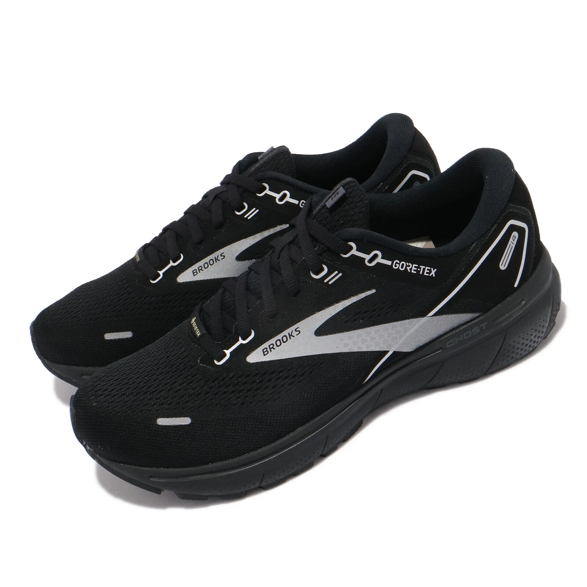 Brooks Ghost 14 GTX Black Grey Men Gore Tex Road Running Shoes