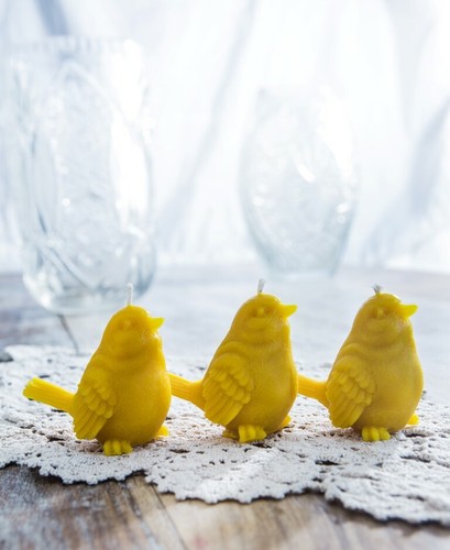 100 % NATURAL BEESWAX CANDLE SET ORGANIC HANDMADE CUTE GIFT - Picture 10 of 23