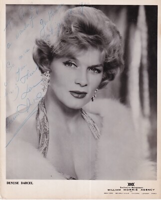 Denise Darcel - WESTERN - e.g. ''Vera Cruz'' - Original Signed Large Photo with COA