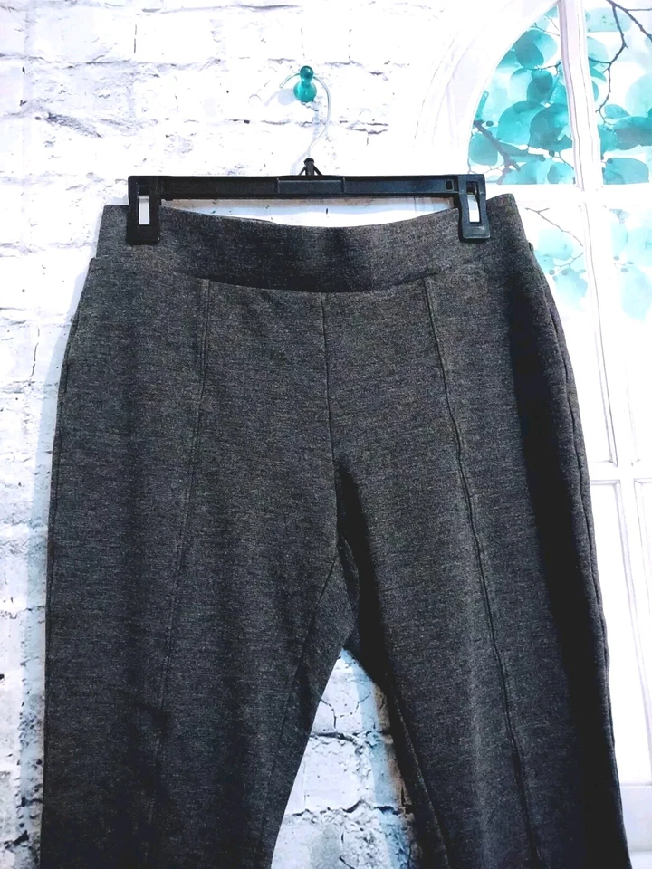 PANTALONES LEGGING GRIS OSCURO INFORMALES ELÁSTICOS CÓMODOS MUJER TALLA M Foto 3 de 4