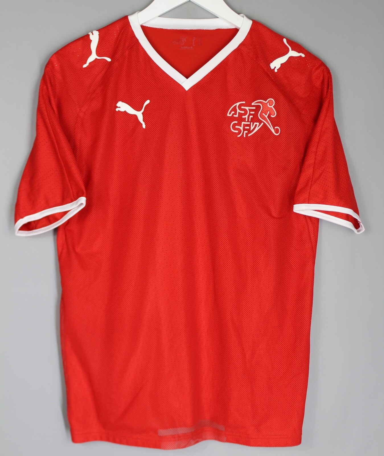 SWITZERLAND 2008 2010 HOME VINTAGE FOOTBALL SHIRT SOCCER JERSEY