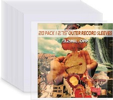 Record Sleeves Vinyl Record 20 Clear Plastic 12 LP 12.75" x 12.75" 3.2 Mil