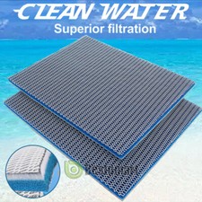 19"x16" Roll Bonede Aquarium Filiter Media Pad Filter Fiber Floss Pond 8 Layers