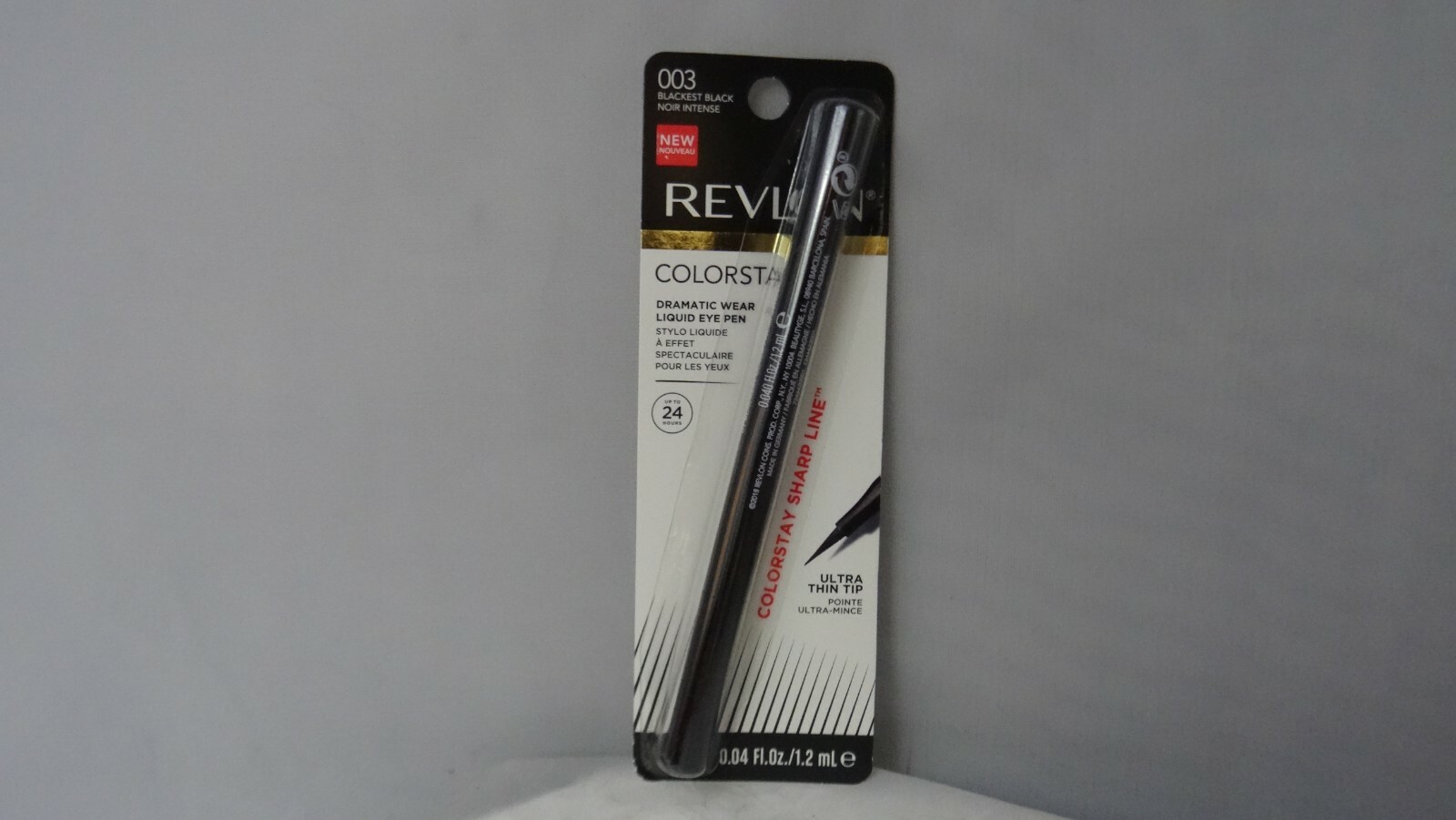 Revlon ColorStay Dramatic Wear Жидкая ручка для подводки глаз 003 Самая черная 0,04 унции