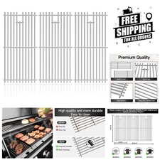 Optimal 16 15/16" Stainless Steel Replacement Grates for Charbroil & Broil King