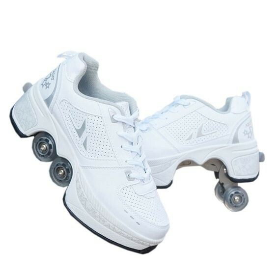 Roller Shoes Retractable Womens Size Deformation Shoes