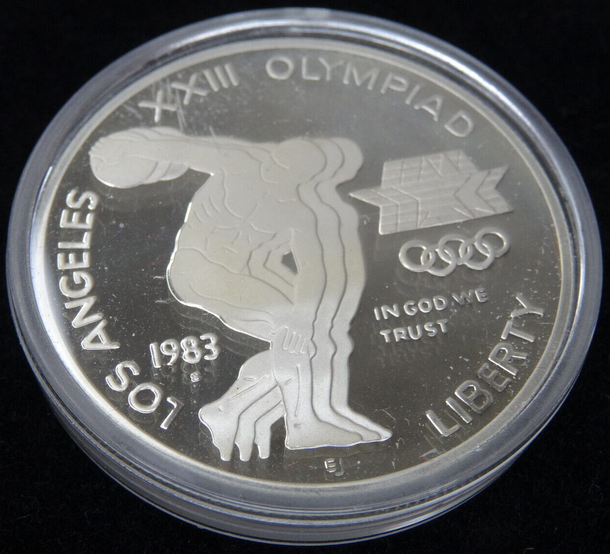 1983-S Olympic Silver Dollar US Mint Commemorative Proof $1 90% w
