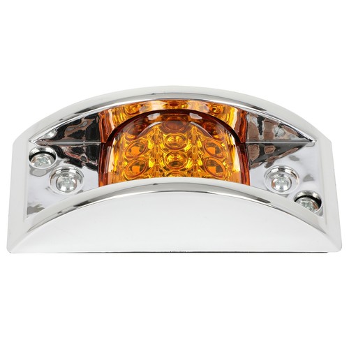 For Pickup Truck Lorry Peterbilt 2pcs 12 LED amber side marker turn light - Picture 16 of 17