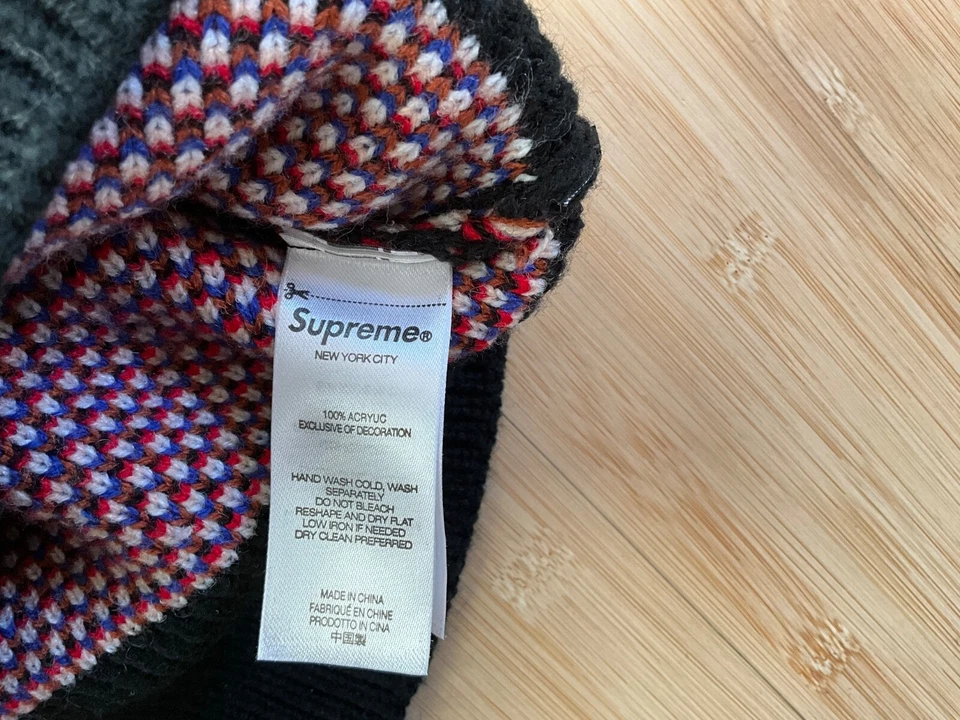 Supreme 24AW Snow White Black Sweater Knit L 9f58b92c63e41e8439de7c41dad0b2c - Image 4 of 4