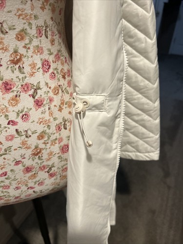 Athleta Mendocino Mantel Reißverschluss vorne Gürtel Magnolienweiß Puffer Damengröße 1X - Bild 6 von 19