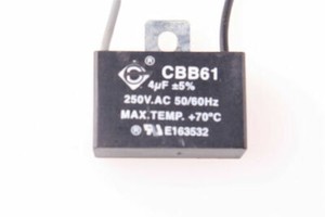 Cbb61 250v Ac 4uf 2 Wire Start Capacitor For Ceiling Fan For Sale