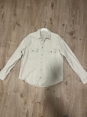 Esprit Langarmhemd, beige-cremeweiß, Gr. L, gebraucht mängelfrei