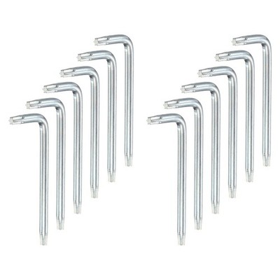 12 Pcs T25 Anti Tamper Proof Torx Hex Key Wrench 2.9'' Long Arm, White