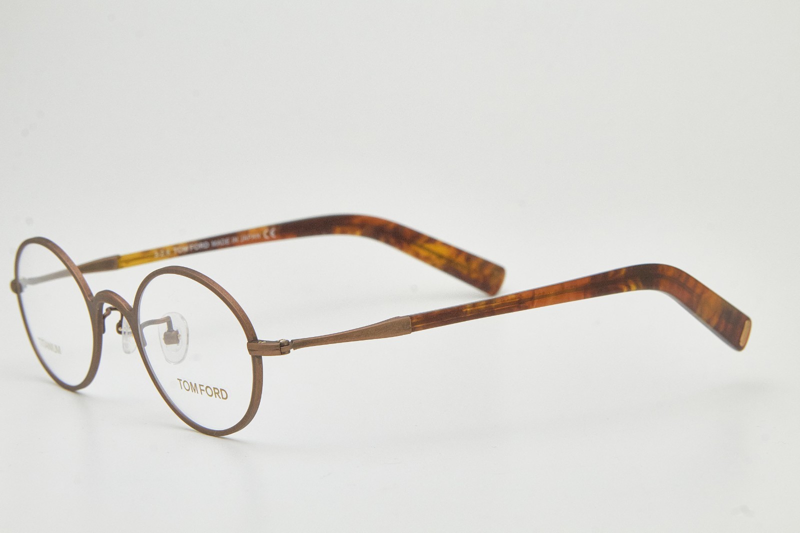 Tom Ford FT 5419 Titanium Oval Tortoiseshell Eyeglasses Steampunk Glasses image 5