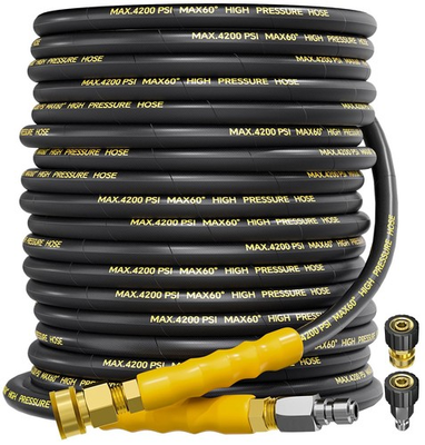 #ad TechSweepPro 4200PSI Pressure Washer Hose 75FT with 3 8quot; Swivel Quick Connect... $102.52