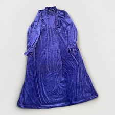 VTG 1970s DONNA RICHARD FOR GILLIGAN  O'MALLEY Purple Victorian Style Nightgown
