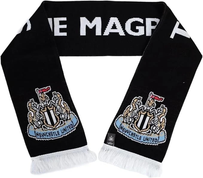 Newcastle United FC Scarf Magpies Gift For Fans Officially Licensed