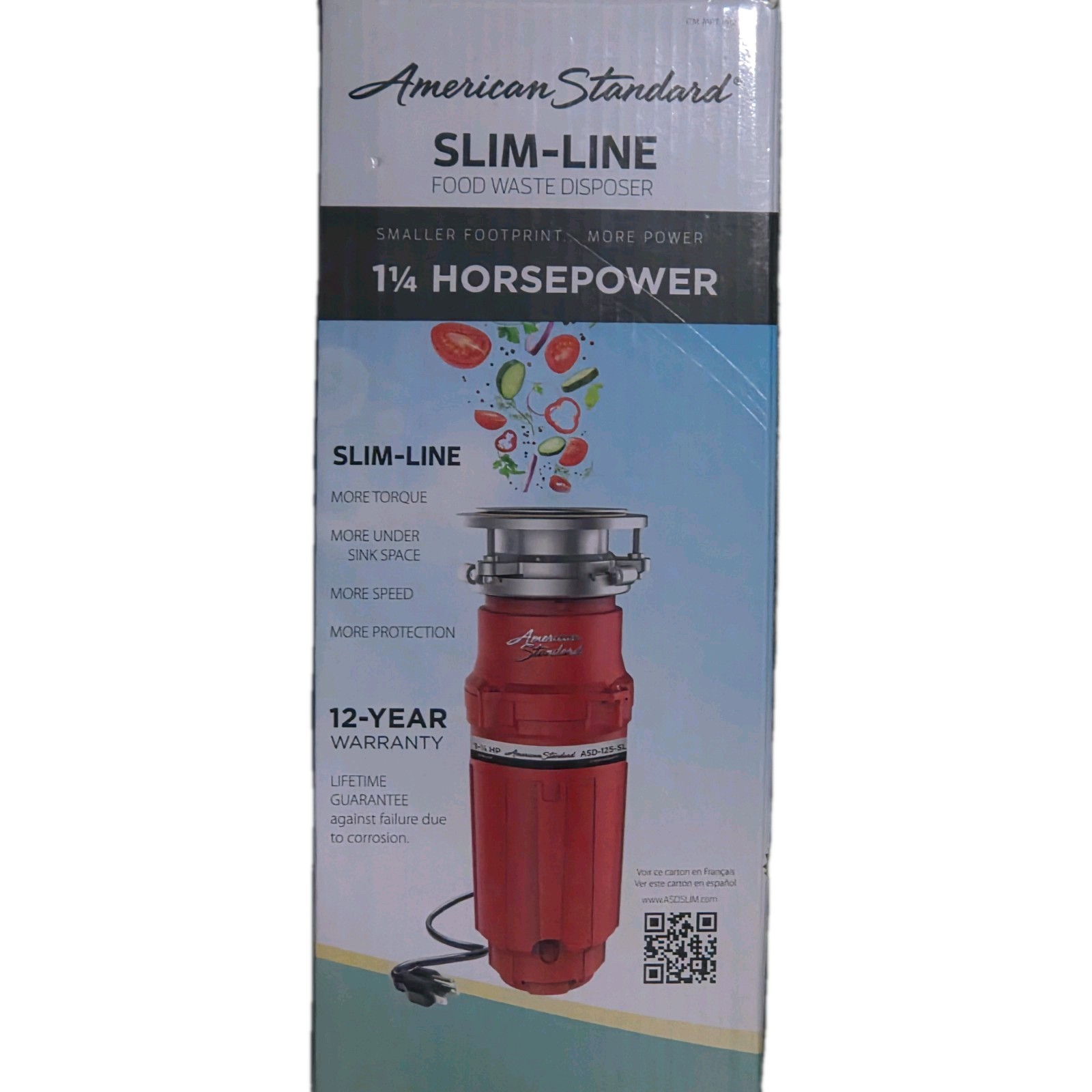 American Standard Slim Line 1.25HP Food Waste Disposer